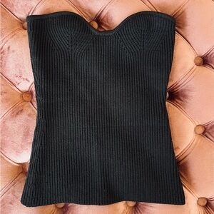 Pedal + Pup black knit tube top